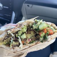 Falafel sandwich  at Hasiba in Los Angeles