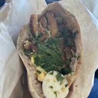 Sabich sandwich  at Hasiba in Los Angeles