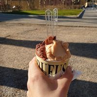 Chocolate and hazelnut   at Gelateria Rufus in Pisa