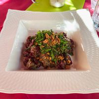 Beetroot Gnocchi  at Ristoro Dantesca in Pisa