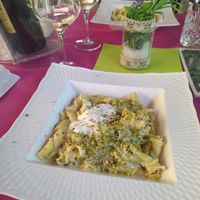 Asparagus Pasta at Ristoro Dantesca in Pisa