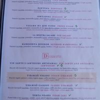 The circled green V is vegan at Ristoro Dantesca in Pisa