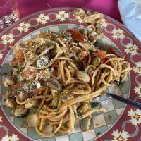 Spaghetti non vongole  at Ristoro Dantesca in Pisa