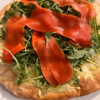 Pizza vegan salmon  at Ristoro Dantesca in Pisa