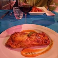 Lasagna funghi zucca e crema di porri at Ristoro Dantesca in Pisa