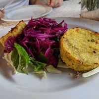 Couscous burger at Ristoro Dantesca in Pisa