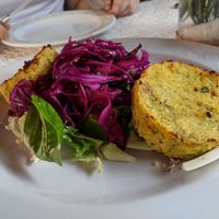 Couscous burger at Ristoro Dantesca in Pisa