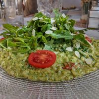 Vegan risotto at Ristoro Dantesca in Pisa