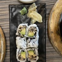 Mushroom and avocado sushi at Kogi Bar & Grill in Plymouth