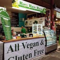 Easily located in the Yard/Fremantle weekend market at Raw Raw Raw in Fremantle