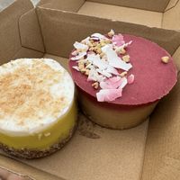 Lemon Meringue and Stawberry Cheesecake   at Raw Raw Raw in Fremantle