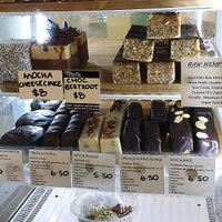 Raw cakes and slices at Raw Raw Raw in Fremantle