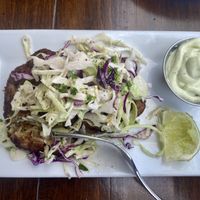 Yummy crab cakes! at O'cado in Sherman Oaks