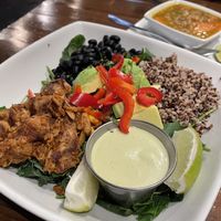 BBQ salad with jackfruit and quinoa  #Veganuary at O'cado in Sherman Oaks