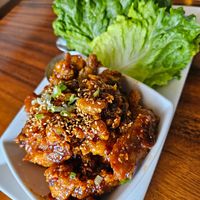 Szechuan chickun wraps at O'cado in Sherman Oaks