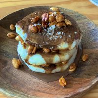 Snickers pancakes🥰 at Orteá - Vegan Collective in Lisbon
