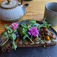 Gema bruschetta at Orteá - Vegan Collective in Lisbon