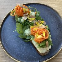 Root bruschetta  at Orteá - Vegan Collective in Lisbon