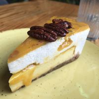 Passion fruit cheesecake   at Orteá - Vegan Collective in Lisbon