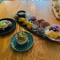 Massive vegan brunch spread at Orteá - Vegan Collective in Lisbon