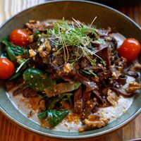 The traveler (cocoa tagliatelle w/nuts fondue) at Orteá - Vegan Collective in Lisbon
