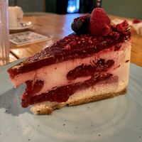Red fruits cheesecake  at Orteá - Vegan Collective in Lisbon