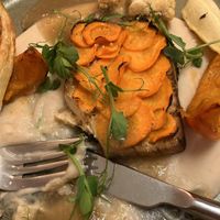 Sorry already started eating but it looked really pretty and deliciouss  at Orteá - Vegan Collective in Lisbon