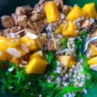 Buckwheat Mango Tofu Bowl  at Orteá - Vegan Collective in Lisbon