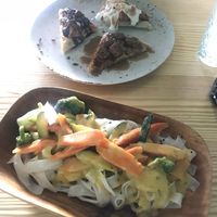 Amazing mango curry and waffles at Orteá - Vegan Collective in Lisbon