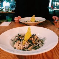 Fancy Tagliatelle - creamy mushroom & truffle pasta  at Orteá - Vegan Collective in Lisbon