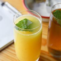 Fresh juice on point at Orteá - Vegan Collective in Lisbon