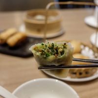 Shanghai bok choi dumplings
 at Hi-Lai Vegetarian 漢來蔬食 - Hanshin Shopping in Kaohsiung