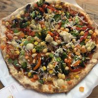 BYO - almost all the veggies - so yum!   at Mod Pizza in Sacramento