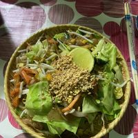 Vegan pad thai  at The Family Restaurant in Bangkok