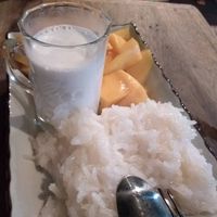 MANGO STICKY RICE. It's amazing. at The Family Restaurant in Bangkok