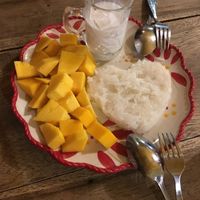 Mango sticky rice at The Family Restaurant in Bangkok