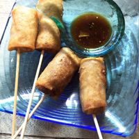 Spring rolls  at The Family Restaurant in Bangkok