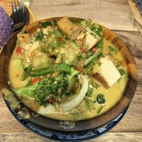 Spicy green curry  at The Family Restaurant in Bangkok