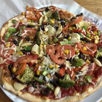 Ran it through the garden and added a little vegan cheese. 😎  at Mod Pizza in Rocklin