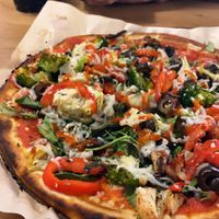 Gluten free base, vegan cheese  at Mod Pizza - Westgate West in San Jose
