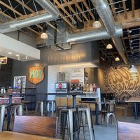 Cute Interior While Waiting for Our Take Away Order  at Mod Pizza in Tracy