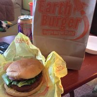 Still warm...take out to White Bear Lake,MN  at Earth Burger in Bloomington