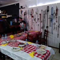 Inside of the restaurant at Captain's Table in Terceira