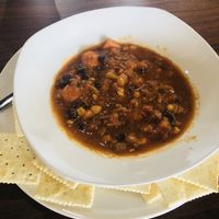VEGAN Soup, sweet potato chili at Sabor of Mexico in Baytown