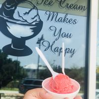 Vegan ice cream - offered Strawberry, Lime & Mango at Sabor of Mexico in Baytown