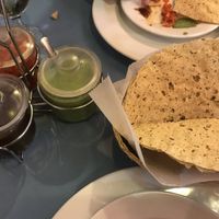 Everything is vegan except the green sauce (contains dairy) at Shanti Taste of India in Roslindale