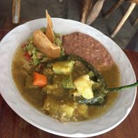 Vegan chili relleno at Alma y Manny  in Todos Santos