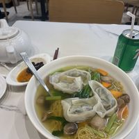 soup with dumplings   at Gaia Veggie Shop - Pioneer Centre in Kowloon
