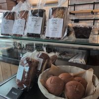 Goods on display at Bread Alone Bakery in Woodstock