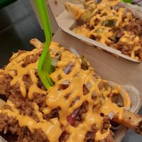 Cheesy chilli fries at Green Gorilla Kitchen - Food Cart in New City